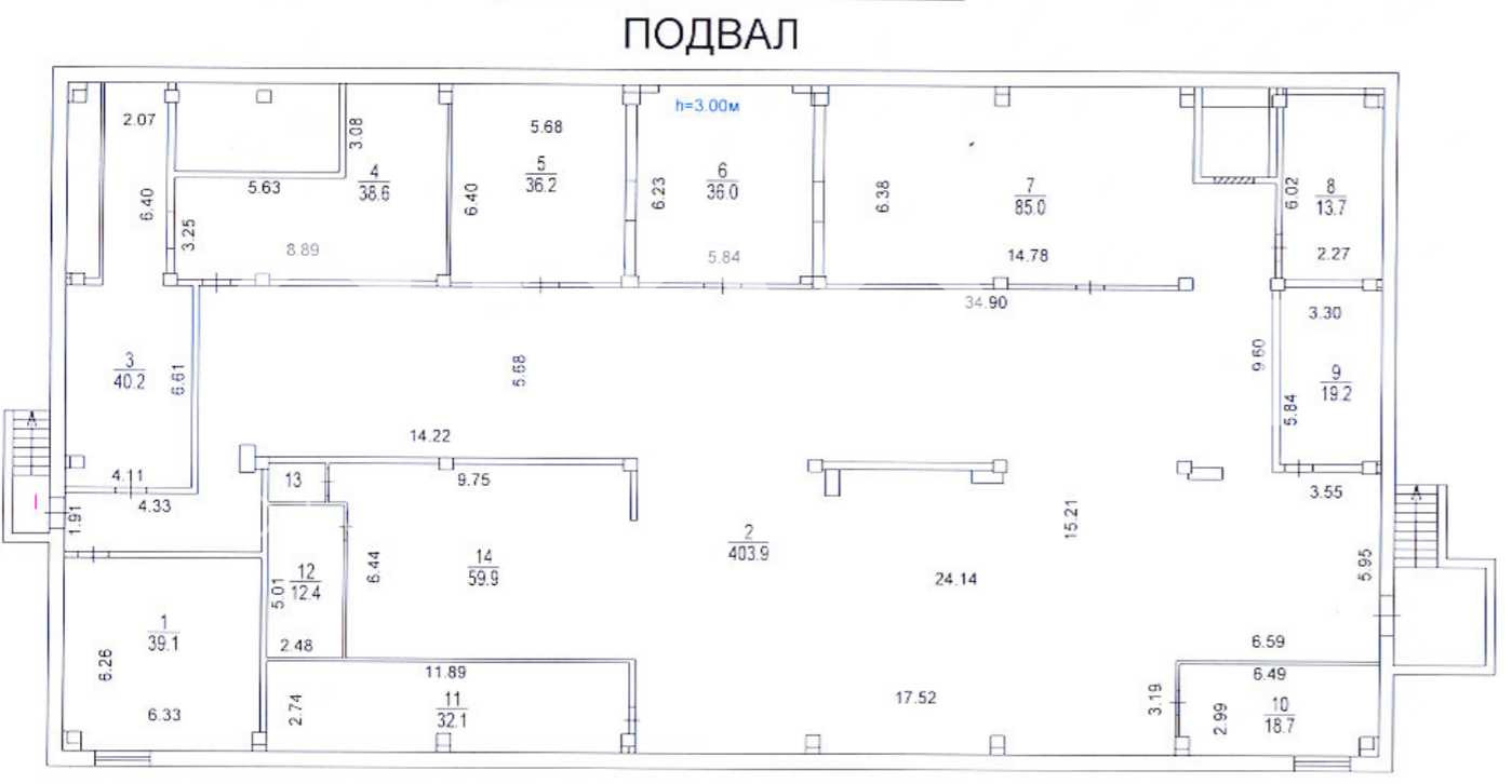 Планировка офиса 900-5063 м², 1 этаж, Административное здание «г Москва, Щорса ул., 11»